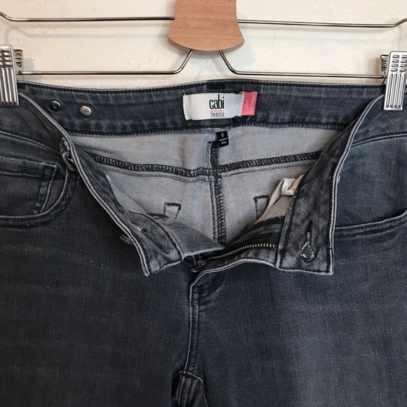 CAbi Grey slim boyfriend jeans size 6 - Picture 3 of 7